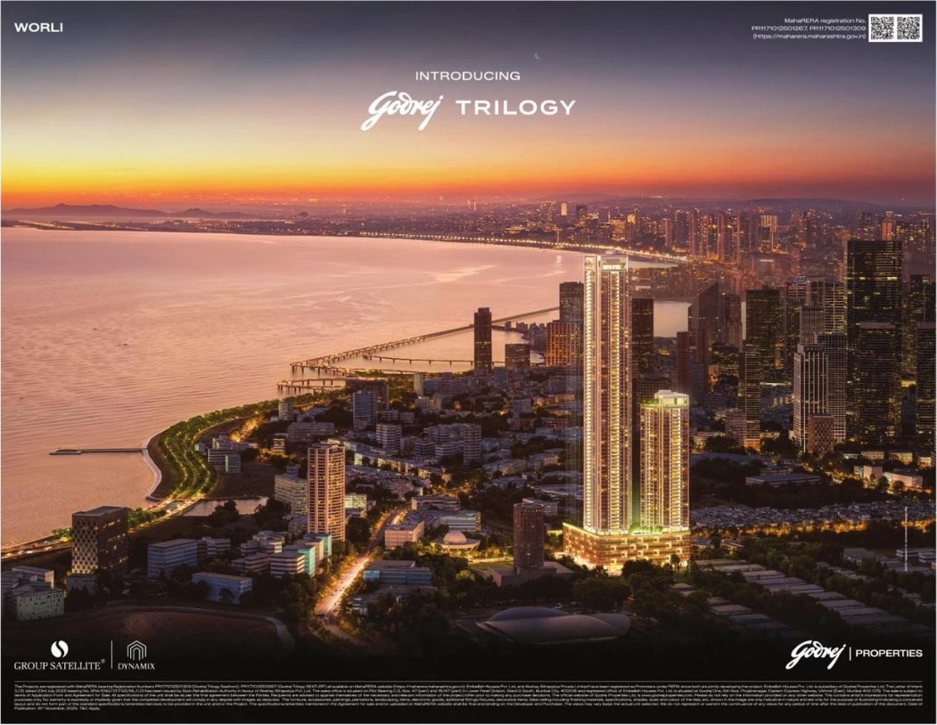 Godrej Trilogy Worli — three iconic sea-facing towers on the Mumbai skyline